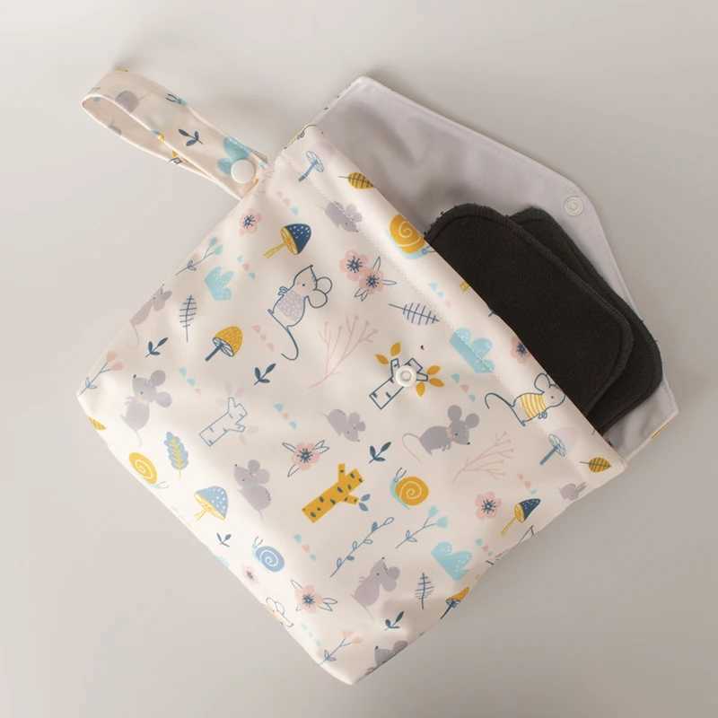 BIAI flip open storage bag waterproof baby clothing storage bag womens makeup storage bag washable baby diaper bag W240812