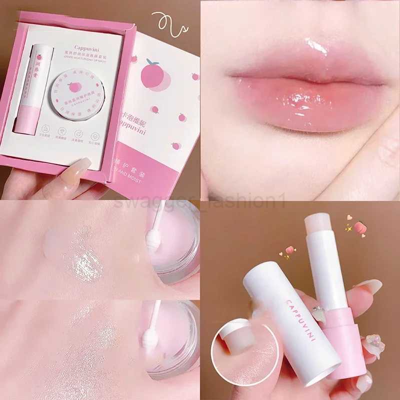 Fruit Flavor Lip Balm Natural Plant Lip Mask Lasting Moisturizing and Fading Lip Line Relieves Dry Lipgloss Gloss Care LipstickXJ240812
