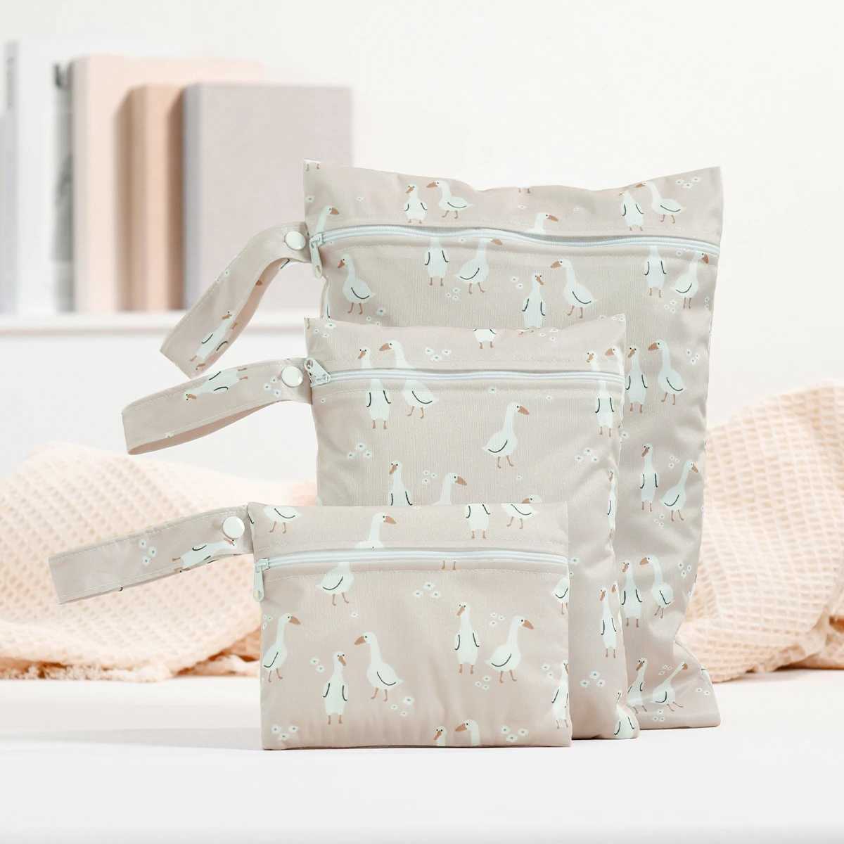 Elinfant 3-piece recycled fabric waterproof dry bag portable urine bag sanitary storage bag W240812