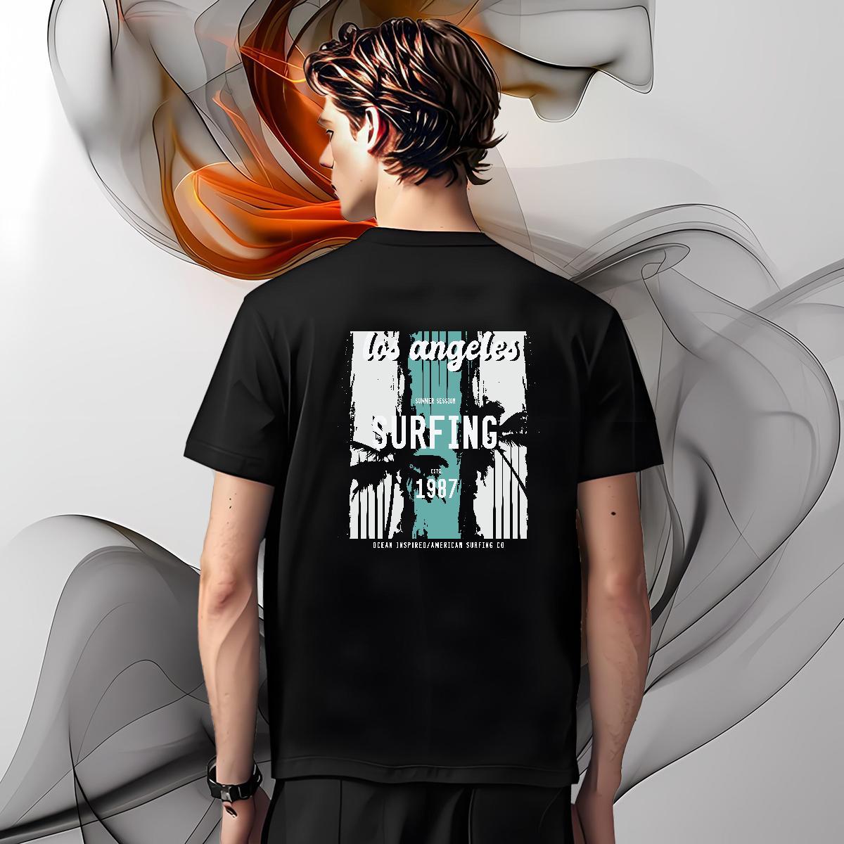 T shirt 230g Pure Cotton tree Spring Summer Breathable Soft Asian Size Tshirts 2024 Comfortable Clothes