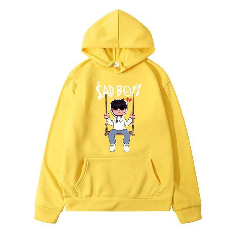 Mens Swinging Printed Brand Hoodie Mens Fashion Casual Long Sleeve Hoodie Loose Oversized Zipper Hoodie Street SweaterW240724