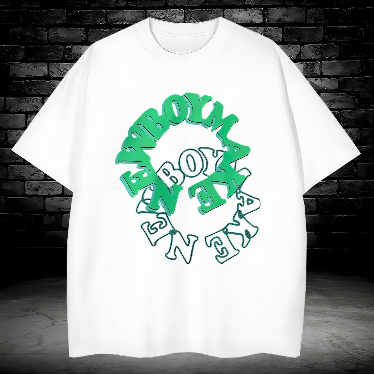 Unisex Couples T Shirts letter 230g Cotton Casual Daily Wear Breathable Short Sleeve T Shirt For Man Oversized 3XL 4XL New Tees