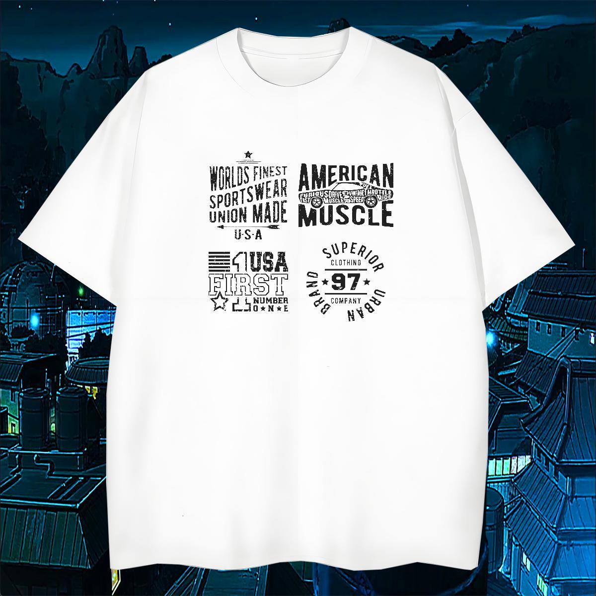 Designer Men Tees letter 100% Cotton 230g Daily Wear Pure Cotton T-Shirts for Men Custom Printed DIY Tshirts