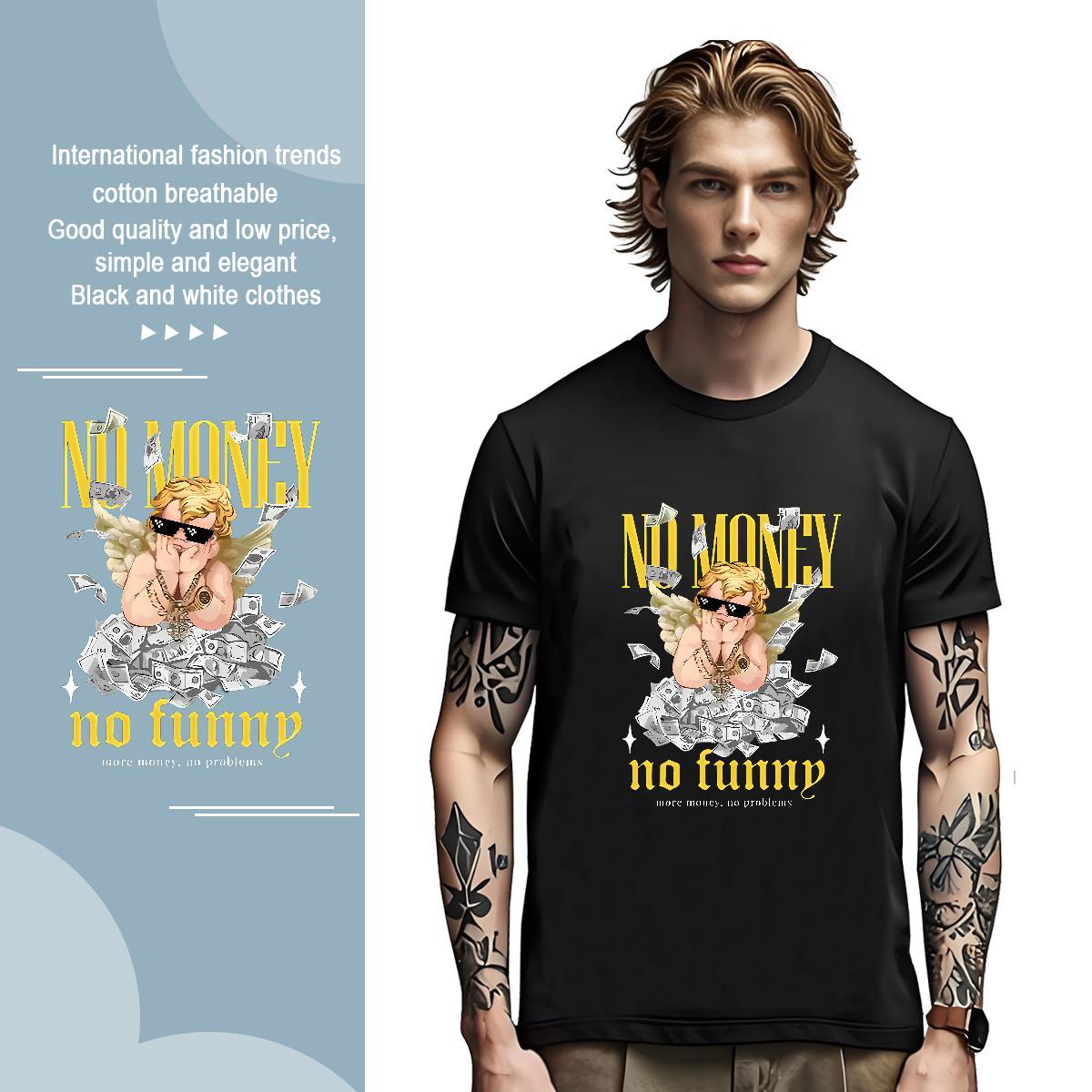 Wholesale 230g Pure Cotton Mens T Shirts Beach Couples T Shirts Wear Breathable Short Sleeve Loose Skull