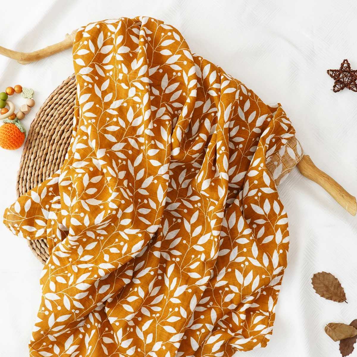 HappyFluent one-piece Fahion printed plain cotton fiber baby towel newborn blanket baby bag 120x110cmW240810