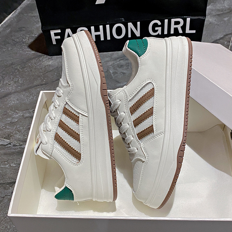 Ddmysports Summer New Breathable Little White Thick Sole Matsuke Korean Edition Versatile Sports Board Shoes Women BN Outdoor