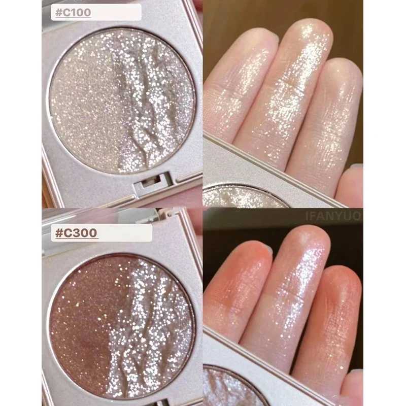 2-color glitter eye shadow water light broken feeling durable waterproof eye shadow low light fluorescent makeupW241212