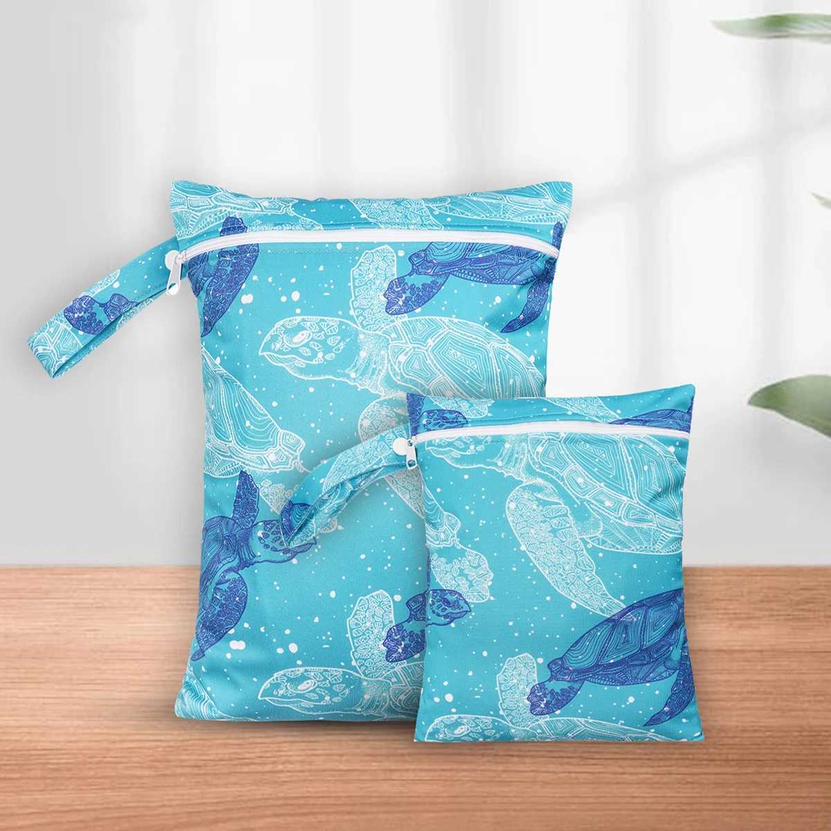2 diapers wet dry bag waterproof reusable travel beach swimming pool daycare soil baby products yoga fitness bag swimsuit W240812
