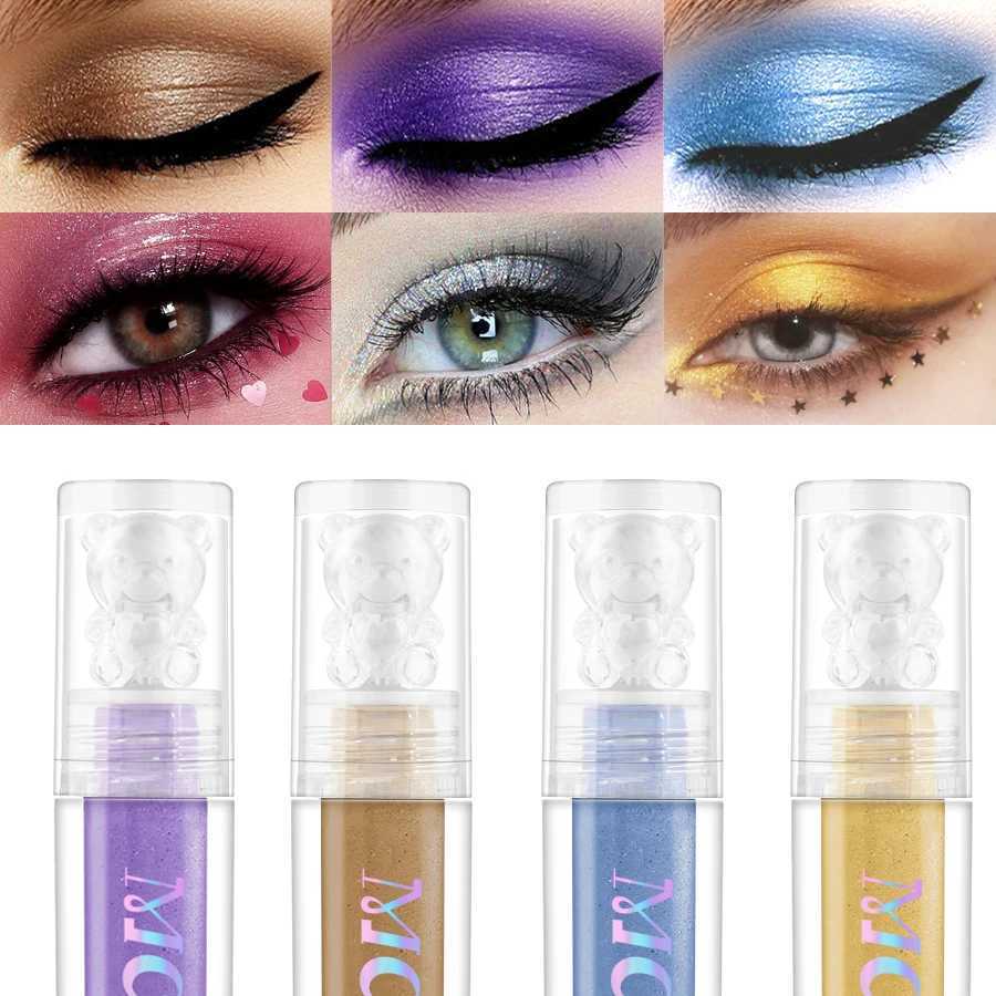 Colorful Eyeshadow Pink Brown Green Black Liquid High Gloss Cosmetic Pearlescent eye Shadow Sticks Waterproof Makeup for eyesCL240812