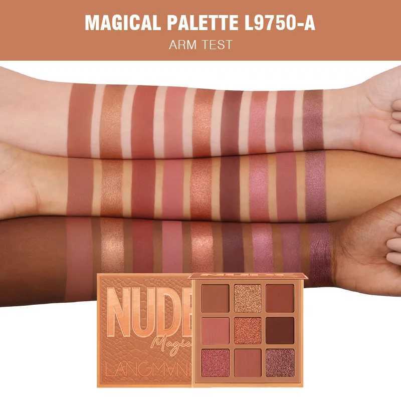 9-color eye shadow palette low light and matte durable radiation free high pigment smooth can be mixed suitable for day and night appearanceW241212