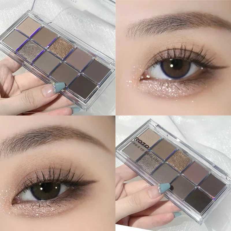 Acrylic Matte Blue Glitter Eyeshadow Palette Shimmer and Shine Eye Shadow Makeup Palette Nude Smokey Black Eye Pigments CosmeticW241212