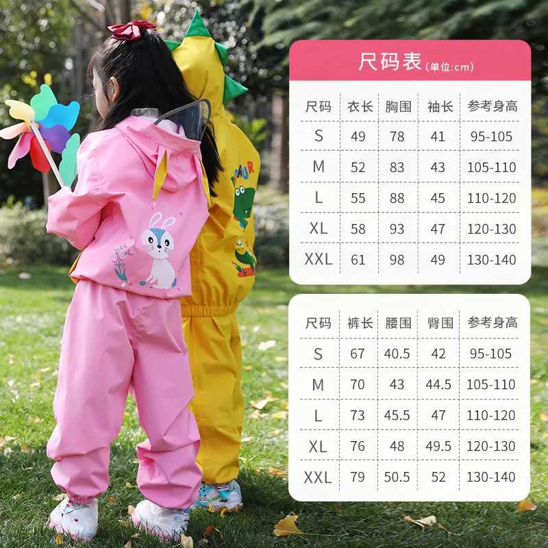 New 2022Childrens Suit Thickened Raincoat No Conjoined Student Poncho Keep Warm Outdoor Rain Gear Kids Rain Coat Y240810