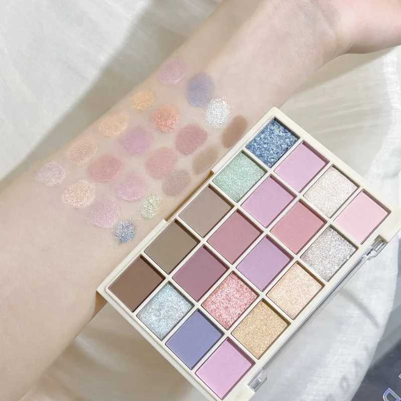 20 color lavender eye shadow palette gradient low saturation matte shimmer eye shadow pigment contour eye shadow board shiny eye shadowW241212