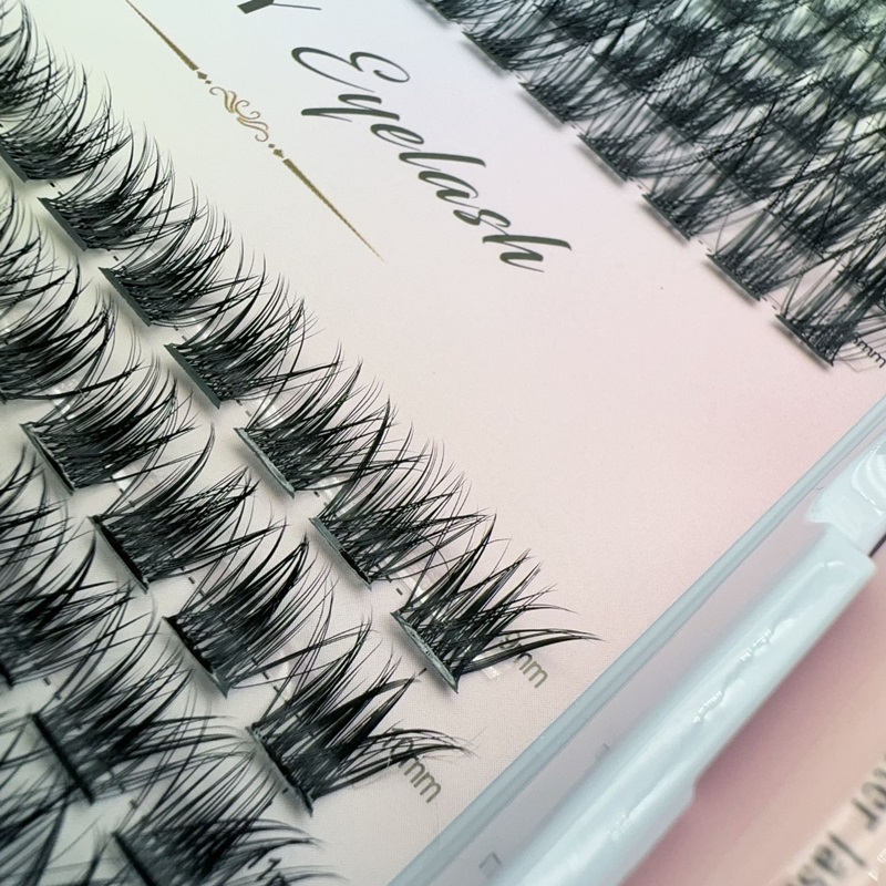DIY Cluster Eyelash Extension Individual Lashes Large Capacity Soft Natural Curl False Eyelashes Crisscross Cruelty Extensiones De Pestanas Individual
