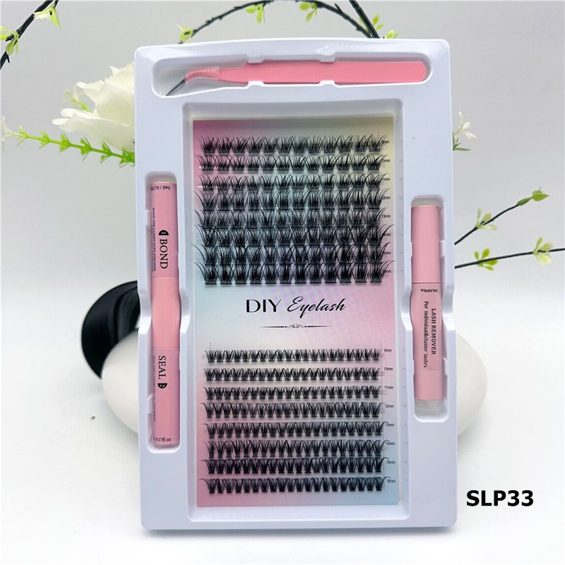 DIY Cluster Eyelash Extension Individual Lashes Large Capacity Soft Natural Curl False Eyelashes Crisscross Cruelty Extensiones De Pestanas Individual