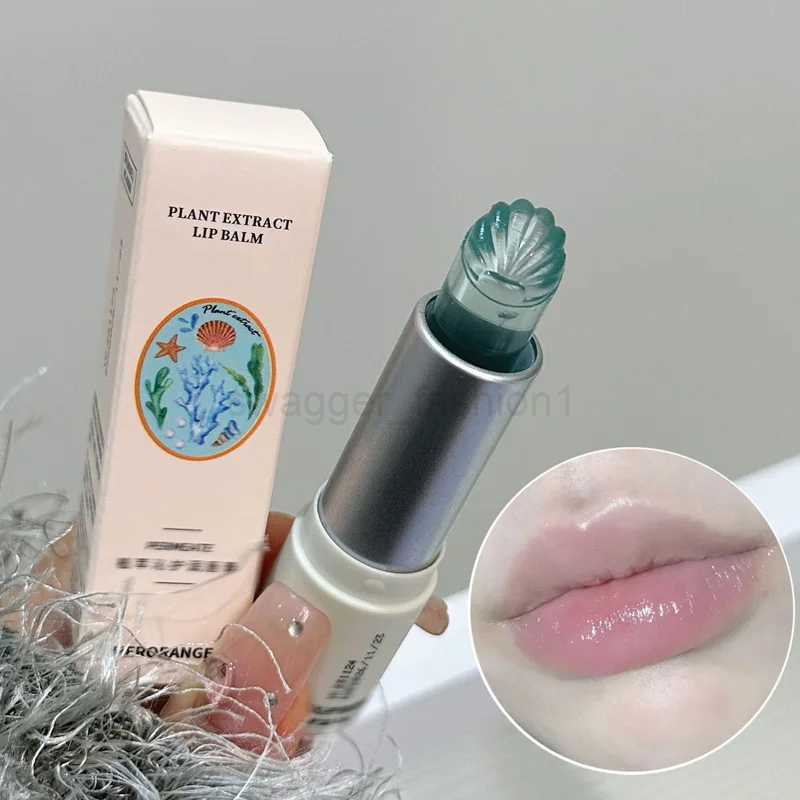 Sea Shell Shaped Lip Balm Clear Blue Moisturizing Lip-Primer Mask Cute Jelly Tinted Lipstick Lighten Lines Plump Lip Care MakeupXJ240812