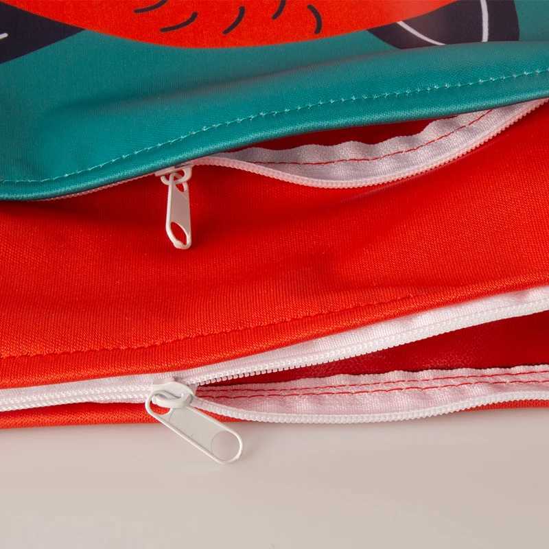 Waterproof and reusable wet dry bag suitable for baby clothing diapers with two zippered pockets and handles beach swimming pool fitness bag handcart 
