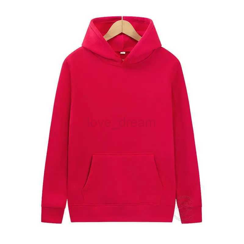 Foreign Trade Hoodies for Men and Women Fleece Sports Sweaters Trendy Loose Solid Color Pullovers Couple Fashion Hoodies S-3XLXJ240812