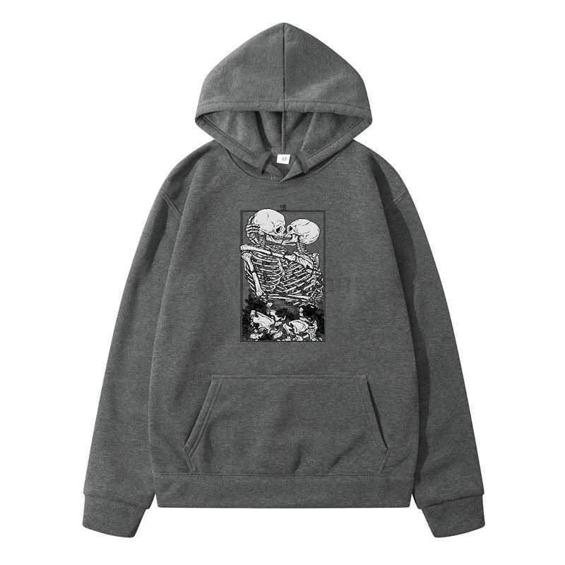 Skull Hug Pattern Printed Men Clothing Mens Sweat-shirt Mens Winter Sweater New in Sweatshirts Man Hoodie Fashion Casual 2024XJ240812