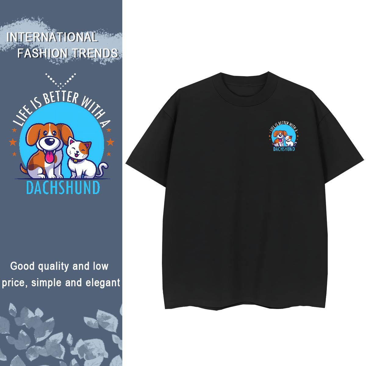 Mens T Shirts 230g Cotton Street Wear Breathable Crew Neck DIY Printed Tshirt for Man Woman New Unisex Clothings