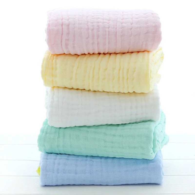 Baby cotton blanket plain weave newborn bag children boys girls bedding towels cotton cart cover baby cottonW240810