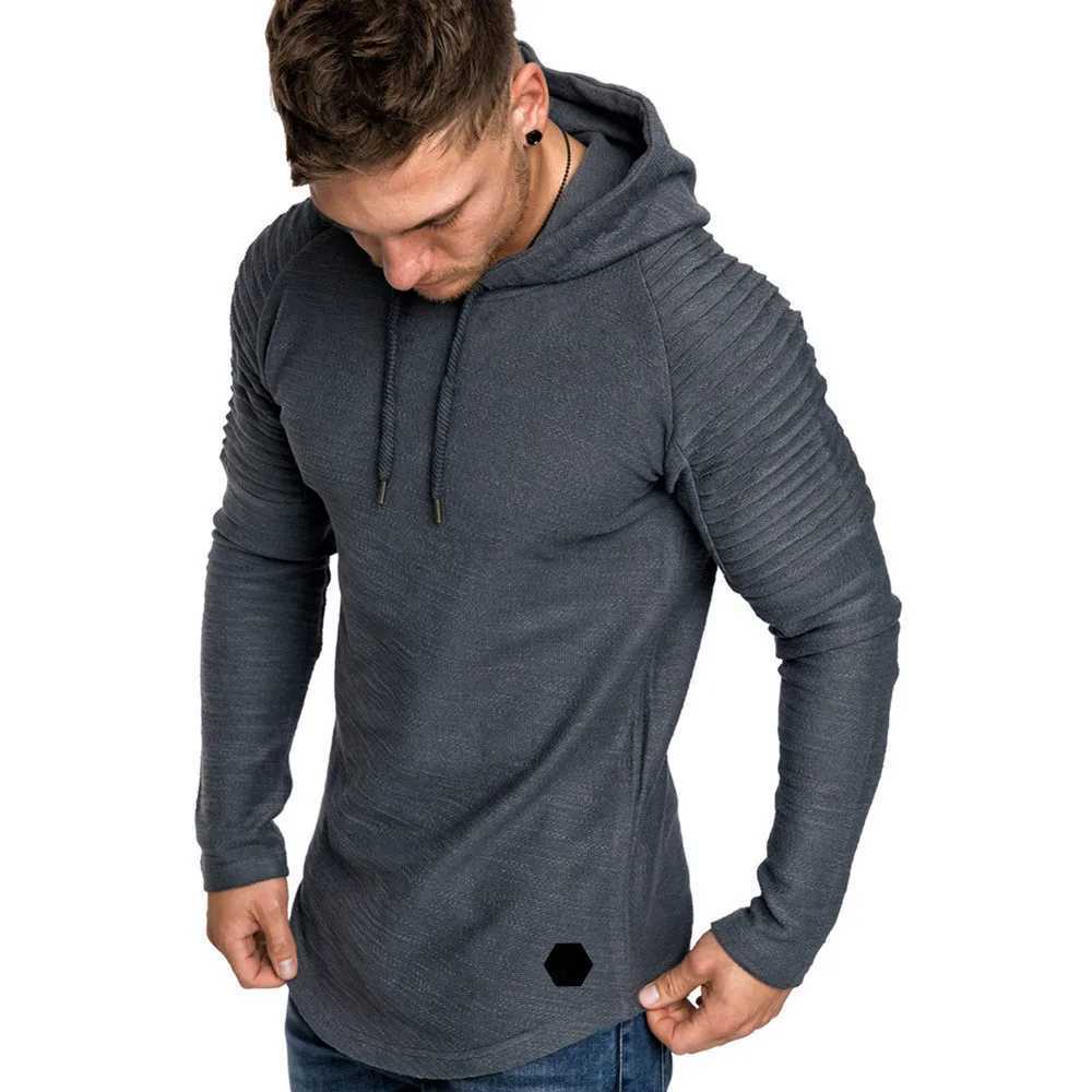 MRMT 2024 Brand New Hooded Sweatshirts Raglan Fringe Folds Long Sleeve Men Hoody Pullovers Clothing Man Hoodies SweatshirtsXJ240812