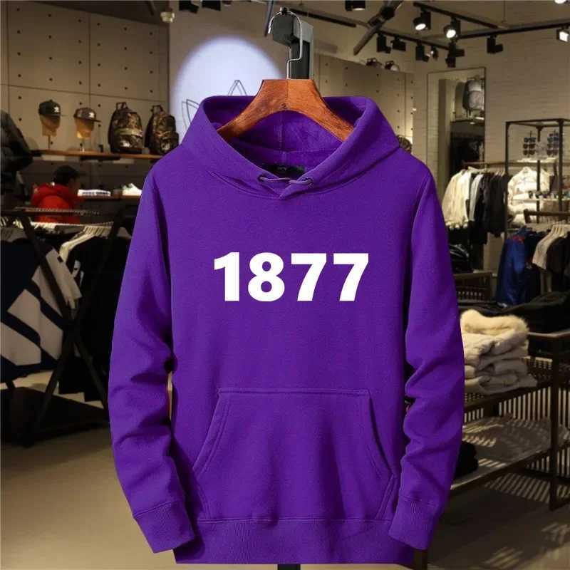 Printing 1877 unisex sweatshirt mens hoodie warm wool sweatshirt hip-hop trend autumn fashion casual hoodieW240724