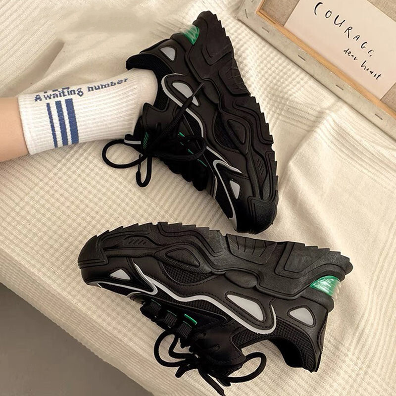 Ddmysports Dad S Instagram Trend New Autumn Versatile Thick Soled Breathable White Women Shoes Height Increasing Casual Sports Outdoor Shoes