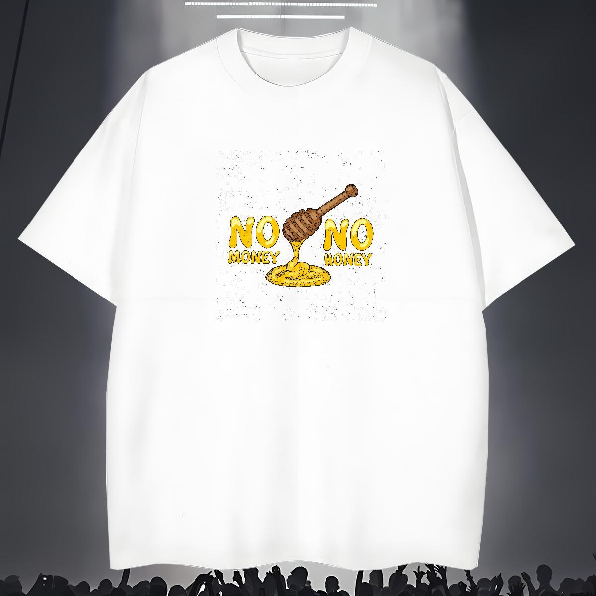 Loose Fit Tshirts letter 100% Cotton 230g Street Casual Breathable Crew Neck T Shirt For Man White Plus Size Designer Clothes