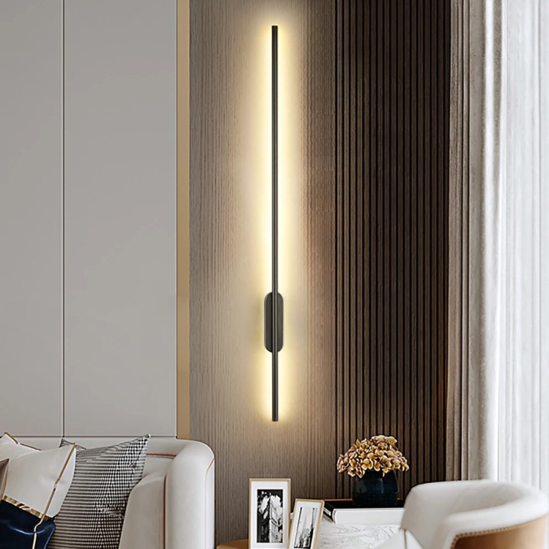 100cm 80cm 60cm Wall Light Modern Simple For Wall Kitchen Corridor Lighting Fixture Wall Lamp Bedroom Living Room Black Gold LED Ceiling Lights