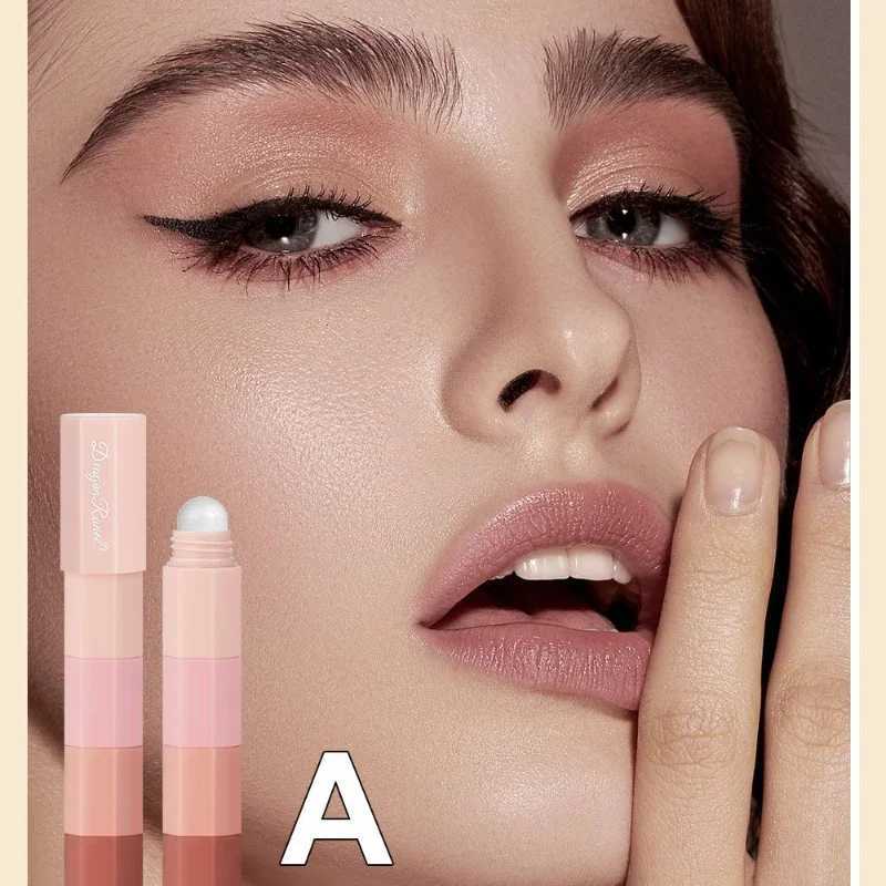 Mini Eye Shadow Stick Eyeshadow Pen Coral Brown 4 IN 1 Combo Pearlescent High Gloss Highlighter Multi-purpose Eyeshadow PenCL240812