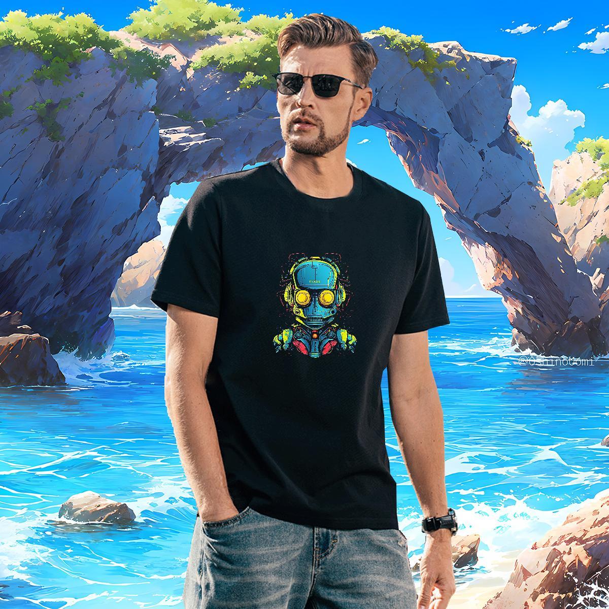 Unisex Men Tshirts ET 100% Cotton 230g Casual Daily Wear Pure Cotton Mens T Shirts Skull Classic Casual Tees Shirts