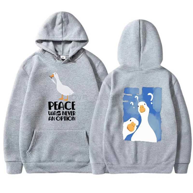 Fashion Male and female couples Cute duck print Hoodie Casual Hoodies Pullovers Sweatshirts Mens Top Color Hoodies SweatshirtXJ240812