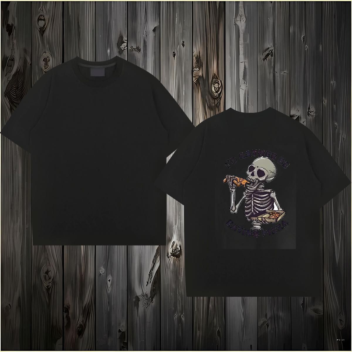 Fashion Man T Shirts halloween Tees 230g Cotton Hip Hop Brand Anime Crew Neck Tshirt for Man Woman
