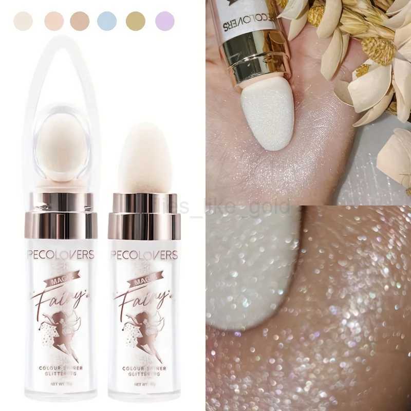 1 piece of shimmering fairy pink white purple blue loose high gloss facial body glitter stick makeup bronze lighting device makeup W240812