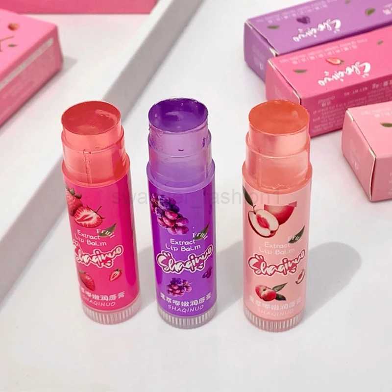 Fruit Lip Balm 1/3pcs Colorless Moisturizing Hydrating Reduce Lip Lines Sleeping Mask Clear Jelly Texture Water Light Lip OilXJ240812