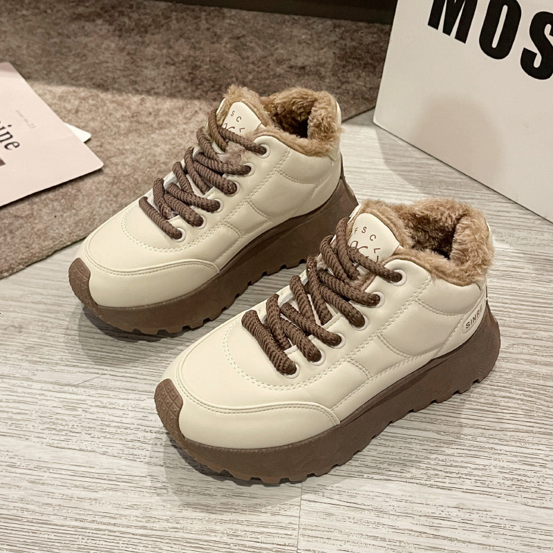 Ddmysports Forrest Gump Women S Spring Autumn Winter Velvet Versatile Thick Sole Student Anti Slip Casual Sports Shoes GM Outdoor