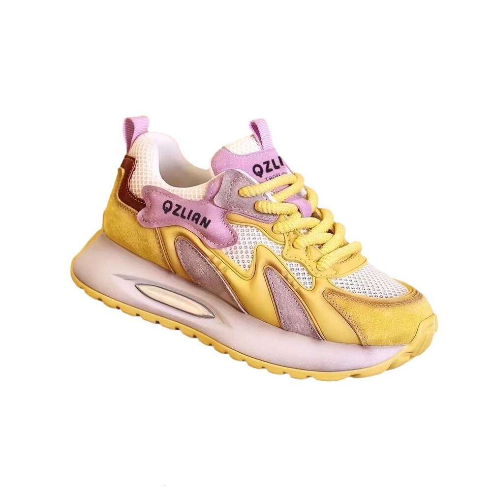 Ddmysports Mesh Breathable Color Blocked New Forrest Gump For Women Summer Versatile Height Increasing Sports And Leisure Dad S Shoes Outdoor Shoes