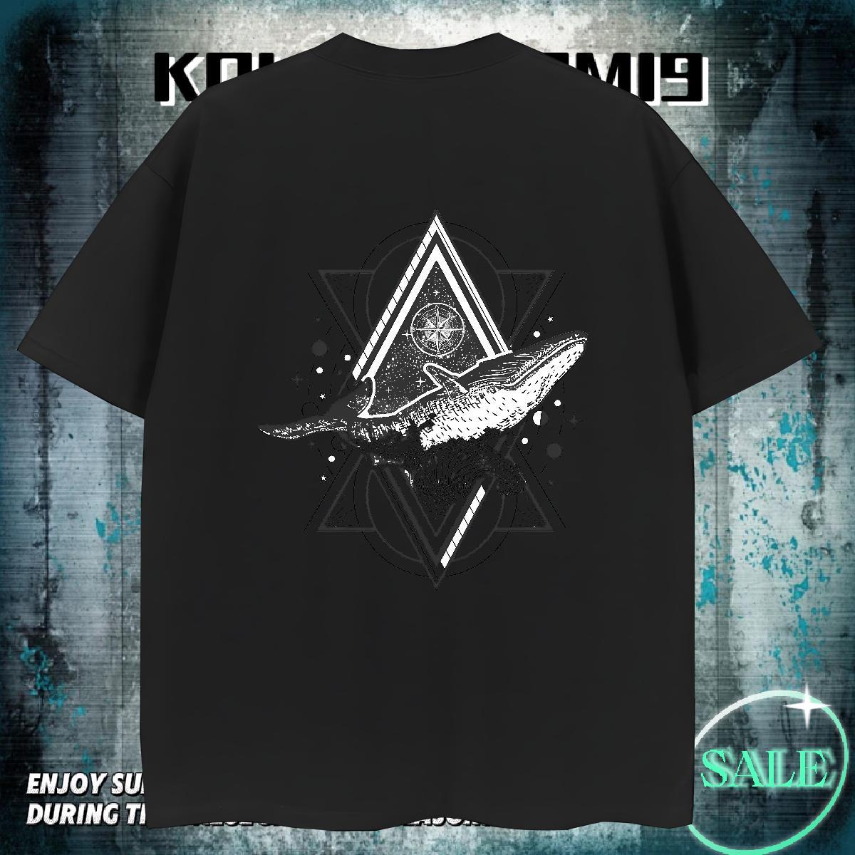 Stylist T Shirt For Man eye of the devil Tees 230g 100% Cotton Street TOP Quality White Plus Size Breathable Men Clothes T-Shirt