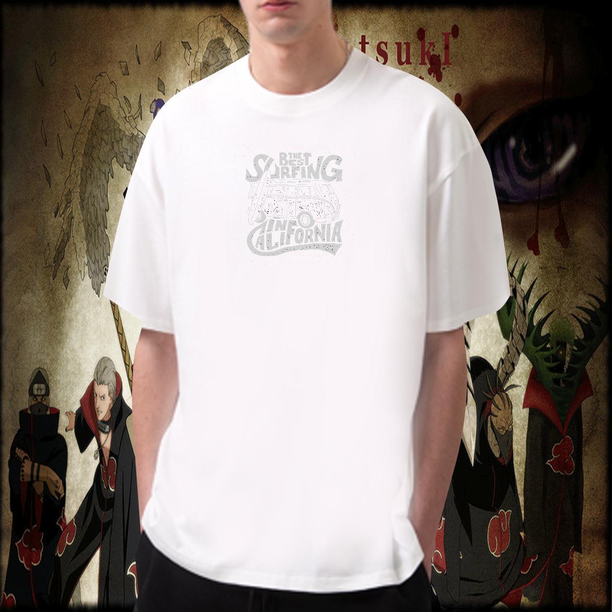 Designer Fashion 230g Cotton T-Shirts car Street Casual Mens Tshirts Tops Breathable Short Sleeve Wholesale DIY Printed