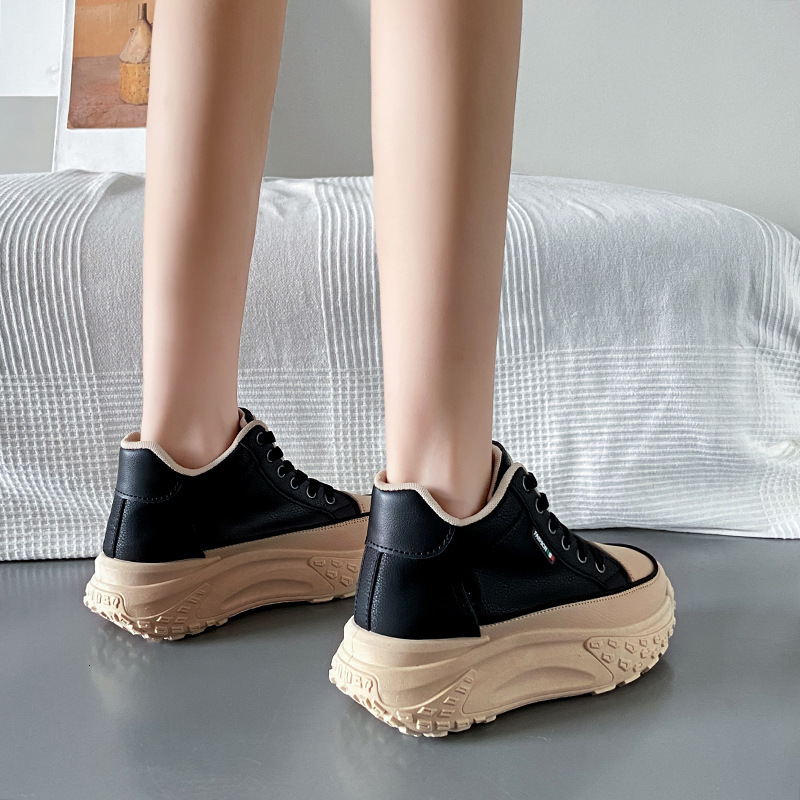 Ddmysports Spring New Instagram Korean Edition Little White For Female Students Thick Sole Increase Versatile Casual Sports Board Shoes P Outdoor