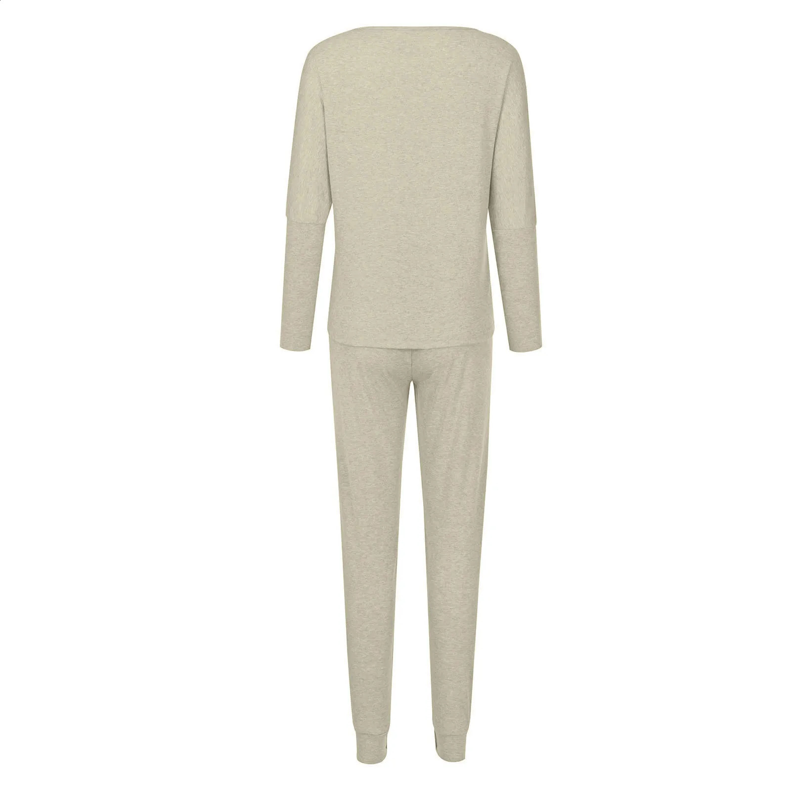 Two-Piece Set Women Tracksuit Long Sleeve Crew Neck Pullovers SweatshirtHigh Waist Pencil Pants Set Sportwear Trousers Outfit 240812