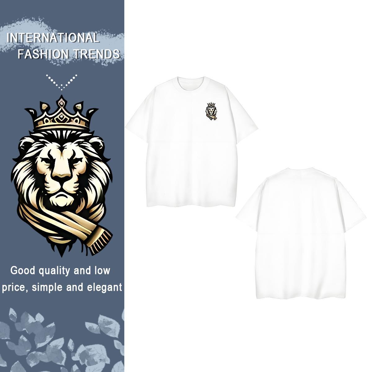 Man T Shirts 230g 100% Cotton Street Breathable Crew Neck Plus Size Cartoon Men Tshirts 2024 Designer Tees Shirts