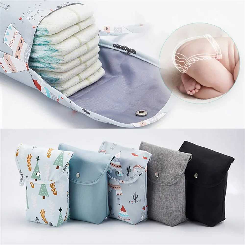 Reusable baby diaper bag organizer portable stroller mini diaper bag for travel large capacity mother diaper storage bag W240812