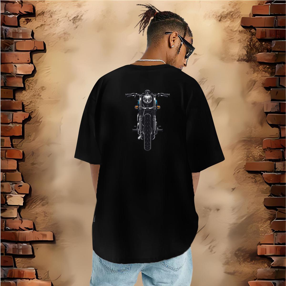 Free Shipping T-Shirts Motorcycle Tops Shirt 230g Cotton Spring Summer Brand DIY Round Neck Short Sleeve Tshirt for Man Woman