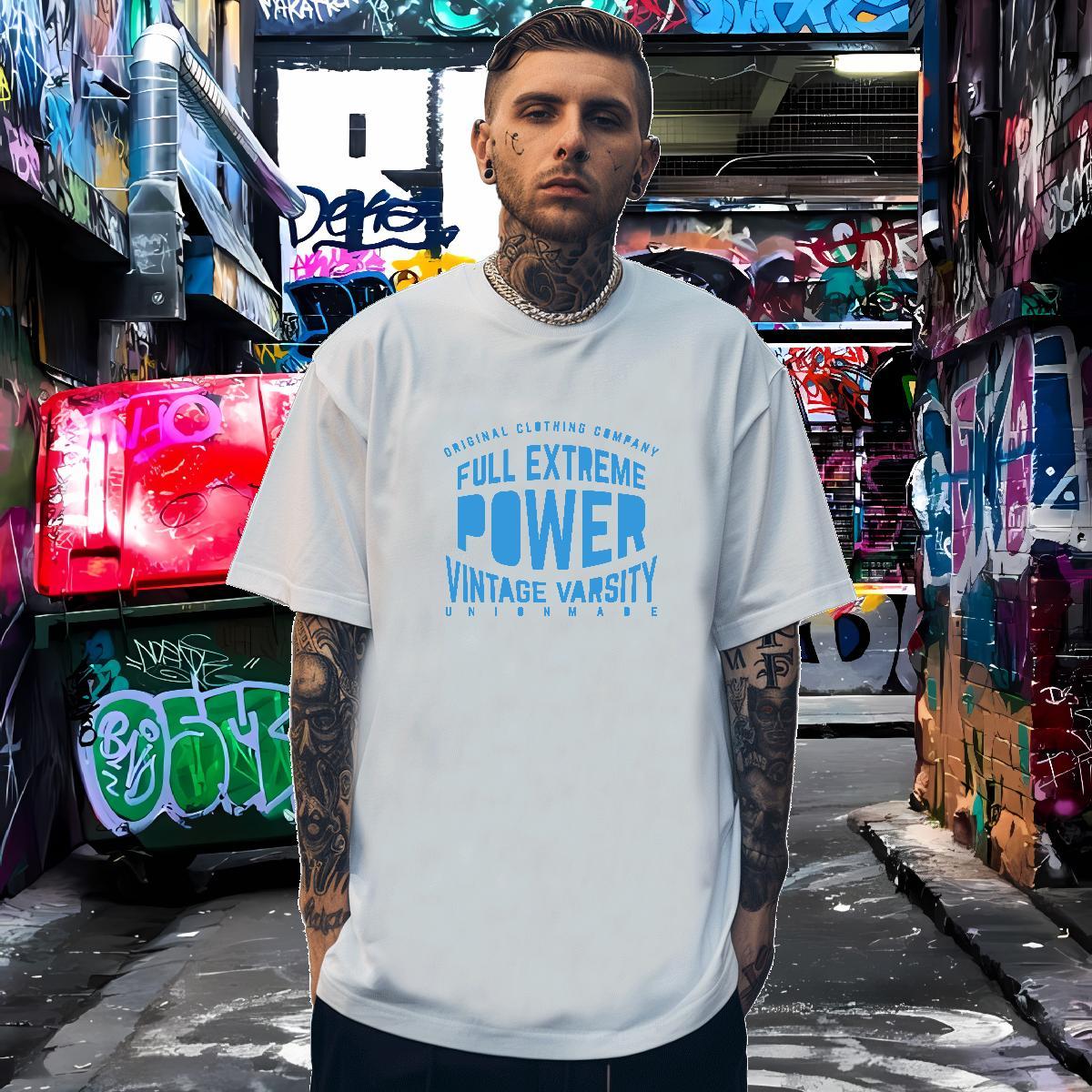 2024 T-Shirts letter Wear 100% Cotton 230g Outdoor Loose Fit Anime O-Neck Short Sleeve Tshirt for Man Woman