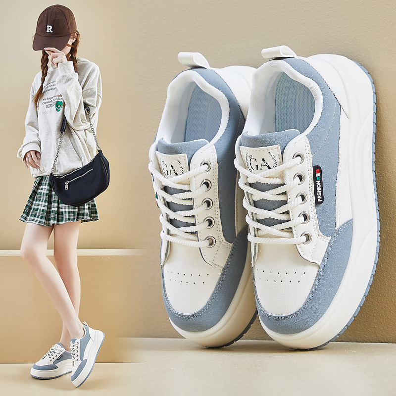 Women's running sports thick soled height increasing comfortable casual shoes
