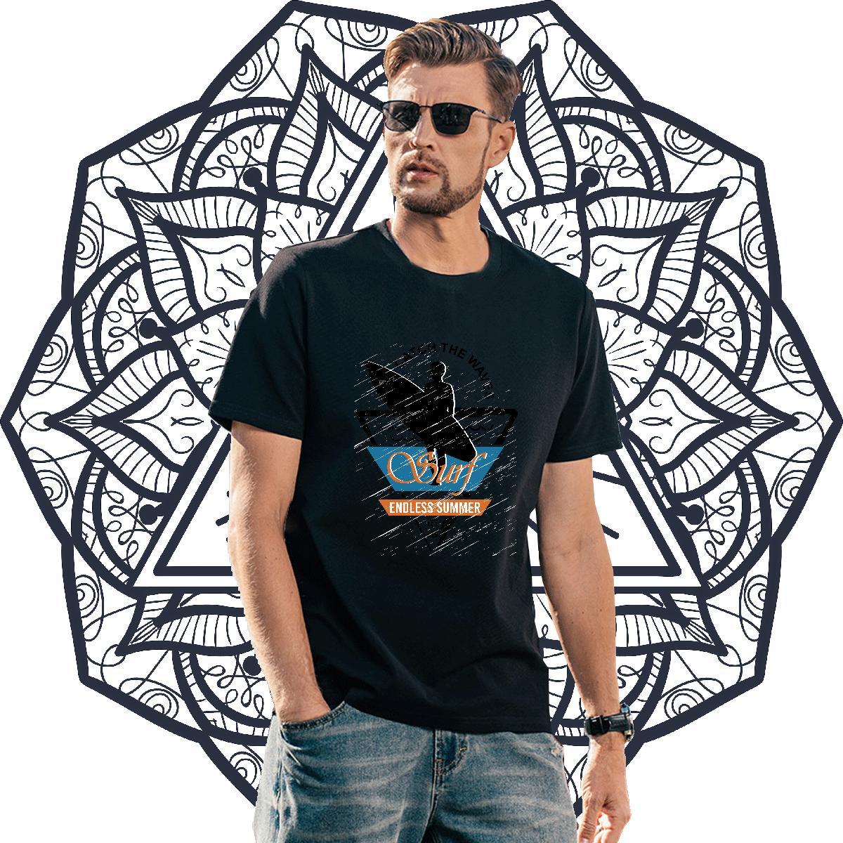 Free Shipping Tshirts person 230g Pure Cotton Daily Outfit Crew Neck Breathable T-Shirts Customized Fashion Design Clothes