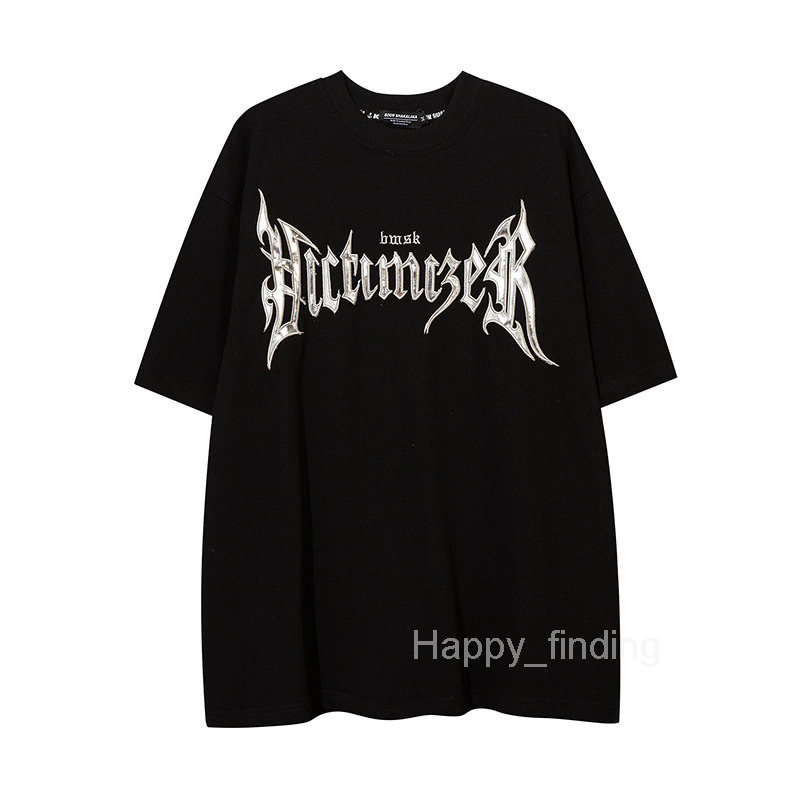 Mens Clothing Design Sense China-chic Style Cool Fashion American Street Small Crowd Couple Clothes Ins Short Sleeved T-shirt