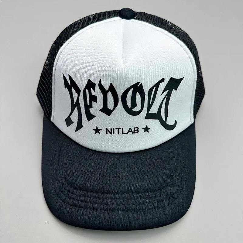 Cool Street Hip Hop Alphabet Colorful Mesh Mens Baseball Hat Cotton Summer Adjustable Breathable Snap Button Sports 240812